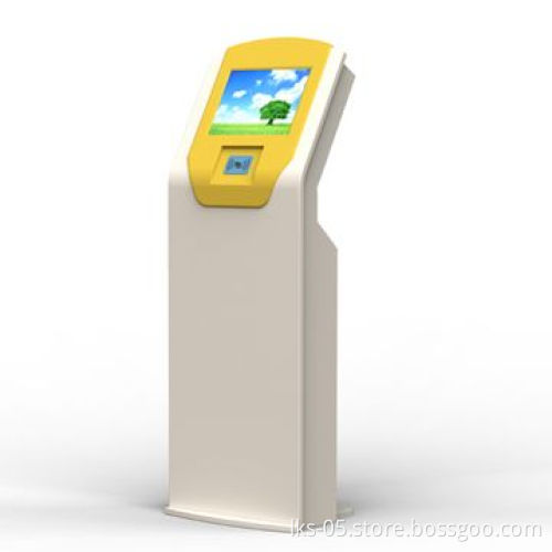 Scan bar-code kiosk with 17-inch LCD touchscreen and WiFi PC inside